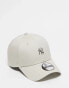 New Era NY Yankees metallic pin 9forty cap in beige