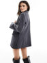 & Other Stories co-ord wrap front blazer in grey