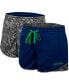 Women's Navy, Charcoal Notre Dame Fighting Irish Fun Stuff Reversible Shorts