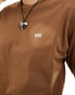 Vans left chest logo t-shirt in brown