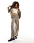 Object tailored wide leg trouser co-ord in taupe