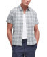 Men's Springside Short Sleeve Button-Front Check Pattern Shirt