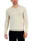 Men's Long-Sleeve V-Neck Merino Sweater, Created for Macy's