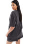 Calvin Klein intense power lounge crewneck t-shirt in charcoal grey