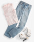 Women's Embellished-Chain Straight-Leg Denim Jeans