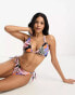 We Are We Wear fullerbust melissa triangle bikini top in cabana tropical print