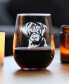 Labrador Retriever Face Labrador Dog Gifts Stem Less Wine Glass, 17 oz