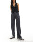 JJXX Mary high waisted tailored trouser in grey