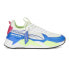 Puma Mapf1 Amg RsX Graphic Logo Lace Up Mens Blue, Green, White Sneakers Casual