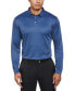 Men's Mini Jacquard Long Sleeve Golf Polo Shirt