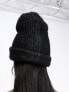 The North Face Salty Bae rib knit beanie in black