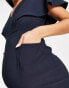 ASOS DESIGN Maternity angel sleeve midi pencil dress in navy