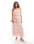 Sister Jane tiered ruffle midaxi dress in pink