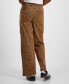 Juniors' Animal-Print Wide-Leg Cargo Pants