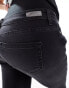 ONLY Maternity Blush skinny jeans with frayed hem in washed black