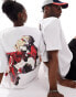 ASOS DESIGN unisex oversized t-shirt with Harley Quinn graphic prints in white