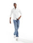 GANT icon logo slim fit oxford shirt in white