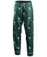 Женская пижама WEAR by Erin Andrews Womens Green Michigan State Spartans Long Sleeve Button-Up Shirt and Pants Sleep Set