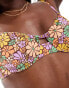 Roxy All about sol underwire bikini top in floral print