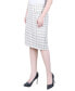 Petite Slim Tweed Double Knit Skirt