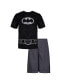 Toddler Boys Justice League Athletic Pullover T-Shirt and Mesh Shorts Outfit Set to