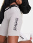 Napapijri Box logo legging shorts in grey