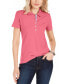 Women's Solid Short-Sleeve Polo Top