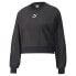 Puma T7 Balloon Sleeve Crew Neck Sweatshirt Womens Black 535488-01