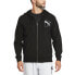 Puma Full Zip Logo Hoodie Mens Black Casual Athletic Outerwear 532416-01