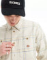 Dickies warrenton check shirt in cream