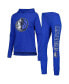 Женская пижама Concepts Sport Womens Heather Blue Dallas Mavericks Team Hoodie and Pants Sleep Set