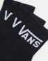 Vans 3 pack classic half crew socks in black