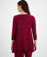 Women's Printed 3/4 Sleeve Swing Top, Created for Macy's