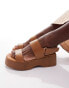 ALDO Thilda chunky slingback sandals in cognac