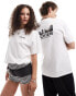 Dickies bridger town back print t-shirt in white