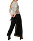 Women's Sash-Belt Wide-Leg Pants