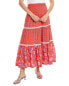 Design History Smocked Maxi Skirt Women's Pink Xs