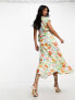 & Other Stories wrap maxi dress in multi floral print