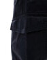 New Look cuffed cargo trouser in black