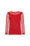 Women's Kim Mesh-Sleeve Top in Pima Modal