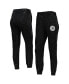 Women's Black Chicago Cubs Marble Jogger Pants