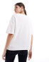 Mango premium oversized t-shirt in white