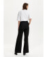 Women's High Waisted Pintuck Stitched Pants