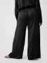 Crinkle Texture Satin Pants