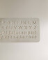 Metal alphabet ruler