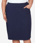 Plus Size Classic Stretch Waist Skirt