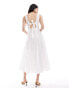 Closet London cut-out midaxi dress in ivory