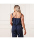 Women's Sleeveless Faux Top Jumpsuit