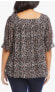 Топ Karen Kane Printed Square Neck XL