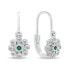 Delicate girl´s silver earrings Flowers EA190W